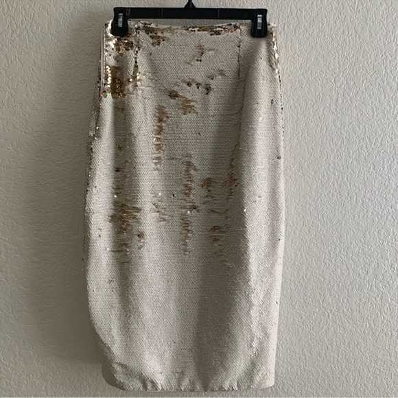 NWT* CHELSEA & VIOLET 2-Way Sequin Side-Slit Midi Pencil Skirt - Picture 13 of 13